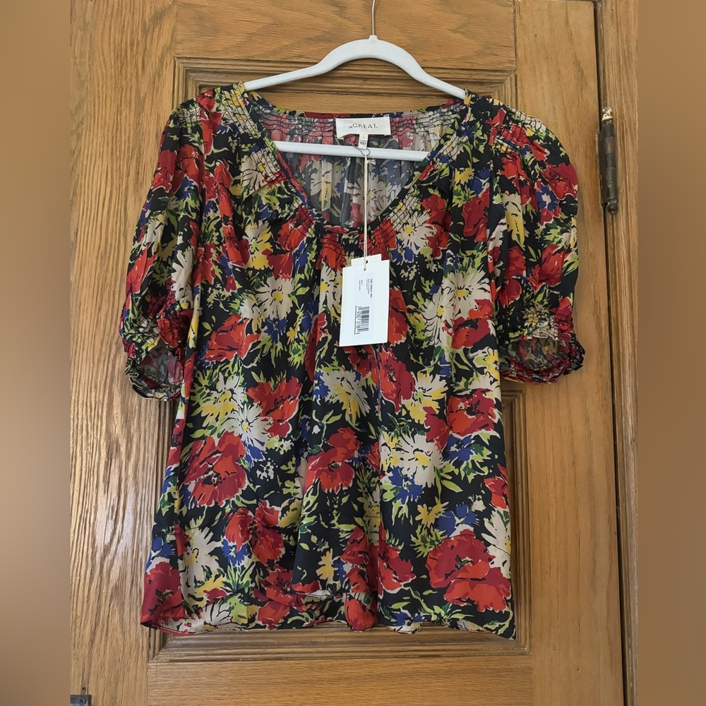 NWT floral top by The Great